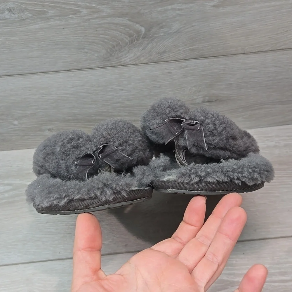 Ugg Australia Women Fluff Flip FlopThong Fur Sandals Slippers shoes slippers
